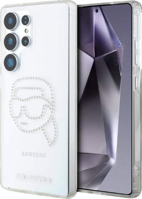 Θήκη Karl Lagerfeld Rhinestones Karl Head Logo Samsung Galaxy S25 Ultra διάφανο