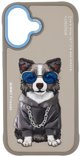 Θήκη Nimmy Glasses Cool Dog για iPhone 17 - Γκρι