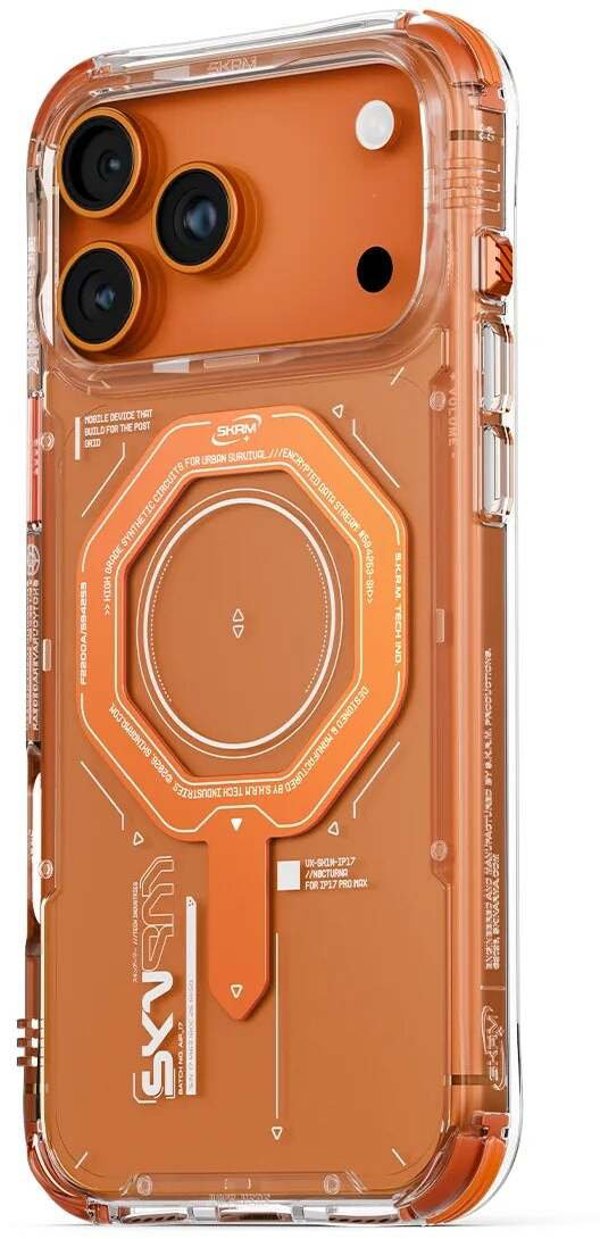 Etui Skinarma Magma για iPhone 17 Pro με Μαγνητική Φόρτιση Πορτοκαλί