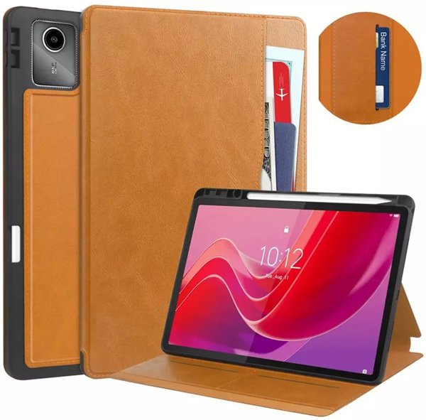 4kom.pl Δερμάτινη Θήκη Tablet για Lenovo Tab M11 10.95 (TB330FU/TB330XU/TB331FC), Καφέ
