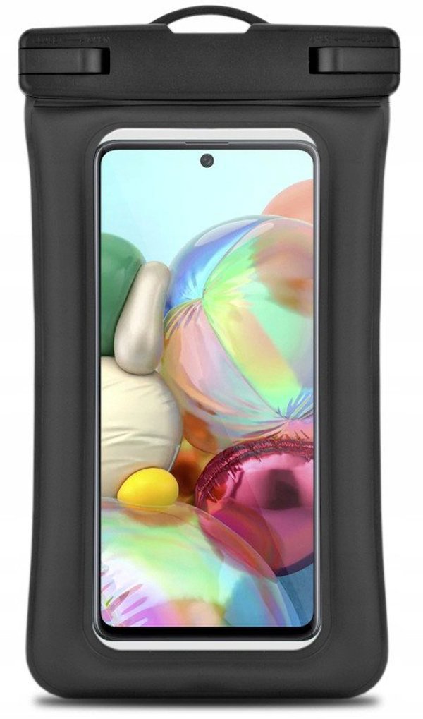 4kom.pl Αδιάβροχη Θήκη Smartphone AIRBAG, Καθολική, Μαύρη