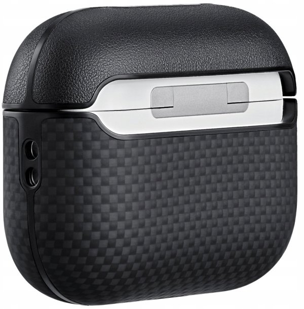 Etui PITAKA Aramid Fiber do AirPods Pro  3 czarno-szary