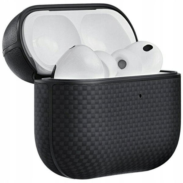 Etui PITAKA Aramid Fiber do AirPods Pro  3 czarno-szary