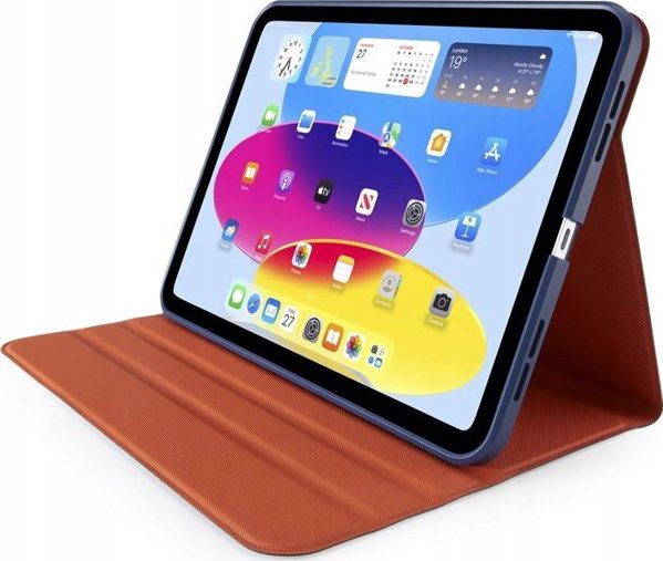 Pipetto Origami No5 Θήκη Tablet Folio για iPad 10.9 (2022) Περιστρεφόμενη, Σκούρο Μπλε