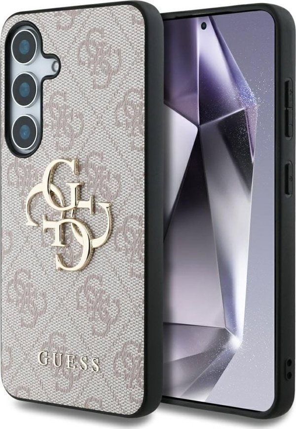 Θήκη Guess Big 4G Logo Classic Logo για Samsung Galaxy S25 ροζ