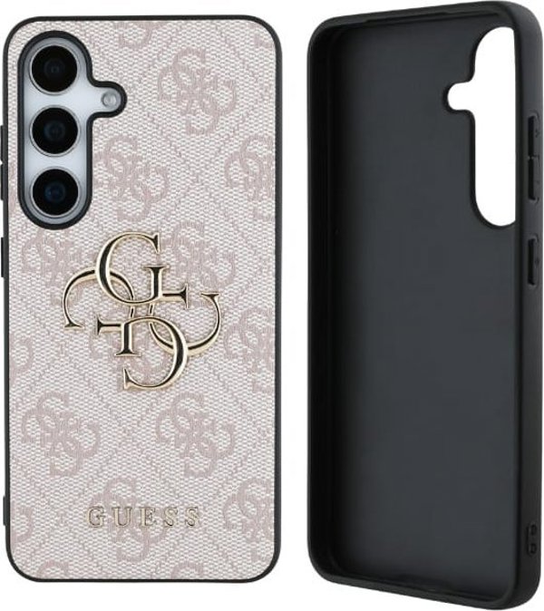 Θήκη Guess Big 4G Logo Classic Logo για Samsung Galaxy S25 ροζ