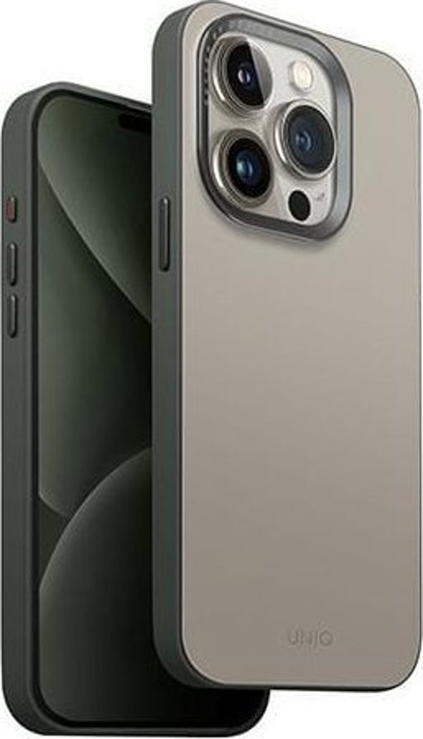 Θήκη UNIQ Lyden DS Apple iPhone 15 Pro Magclick Charging μπεζ-πράσινο/ivory-lichen green