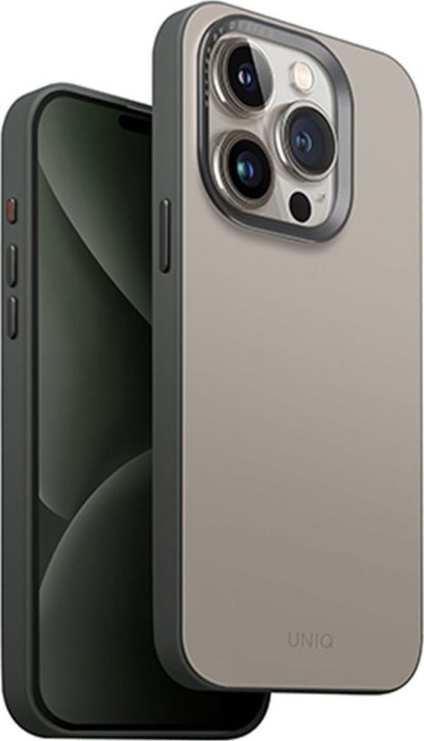 Θήκη UNIQ Lyden DS Apple iPhone 15 Pro Magclick Charging μπεζ-πράσινο/ivory-lichen green