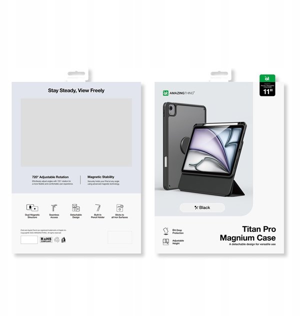 Etui AMAZINGTHING Titan Pro Mag Case na iPad Air M3 11" - czarne