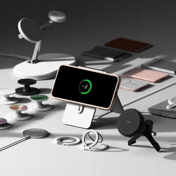 Θήκη Ringke Σιλικόνης Μαγνητική MagSafe Samsung Galaxy S25 Ροζ Άμμος
