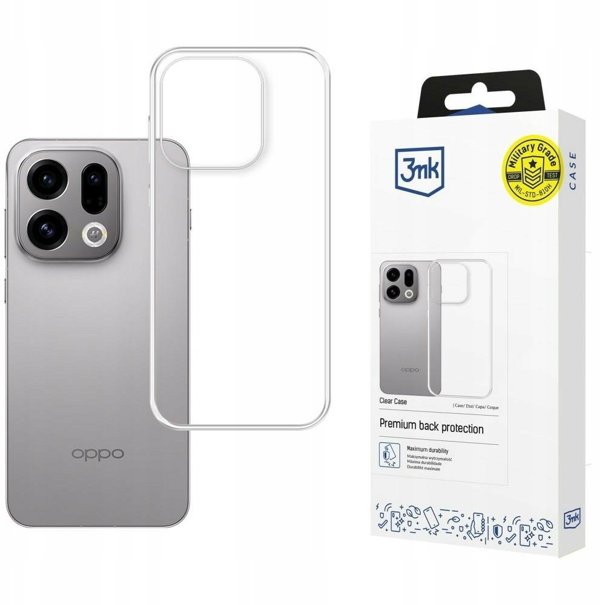 Etui 3MK Clear Case do Oppo Find X9