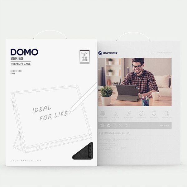 Etui na tablet Dux Ducis DUX DUCIS etui DOMO składane z miejscem na rysik do iPad Air 13 (2024) czarne [outlet]