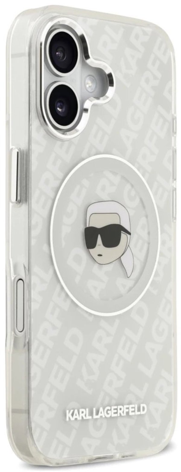 Θήκη Karl Lagerfeld IML Karl Head Logo MagSafe για iPhone 17 γκρι