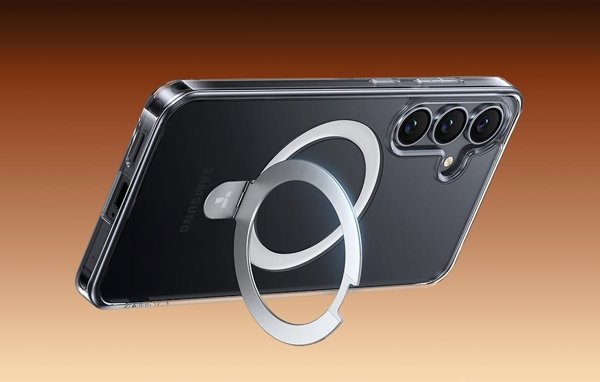 Θήκη τηλεφώνου Torras Ostand Series για Samsung S25+ (διαφανής)