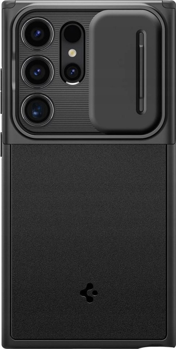 Θήκη Spigen Optik Armor για Samsung Galaxy S25 Ultra Μαύρο - Υβριδική Προστασία με Κάλυμμα Κάμερας