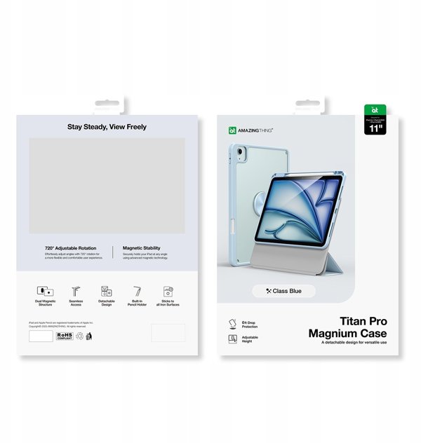Etui AMAZINGTHING Titan Pro Mag Case na iPad Air M3 11" - niebieskie
