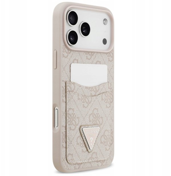 Θήκη Guess 4G Double Card Triangle για iPhone 17 Pro Max ροζ