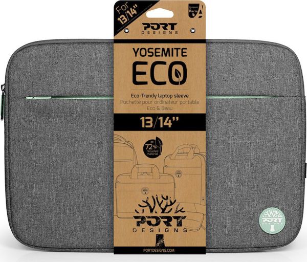 Port Designs Yosemite Eco Θήκη Laptop 14" Γκρι - Βιώσιμη Προστασία Υπολογιστή