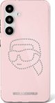 Θήκη Karl Lagerfeld Rhinestones K. Head Logo Samsung Galaxy S25 ροζ
