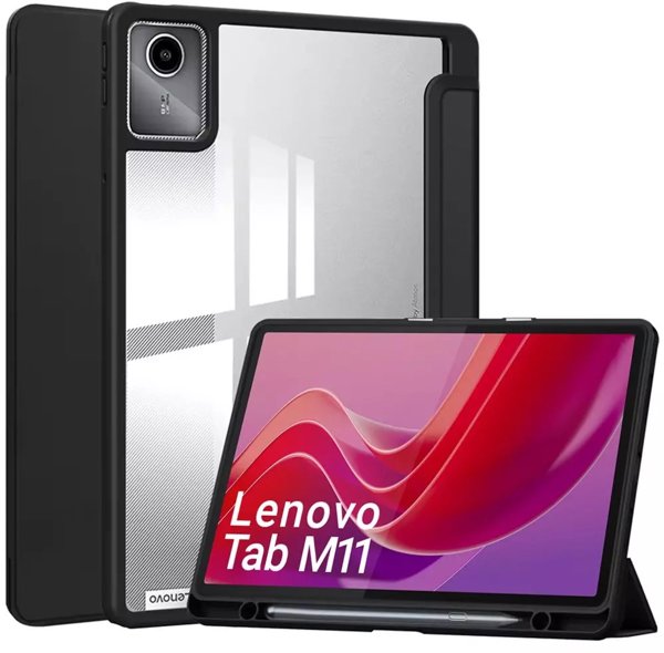 Θήκη 4kom.pl Crystal Case για Lenovo Tab M11 10.95" (TB330FU/TB330XU/TB331FC) - Μαύρη