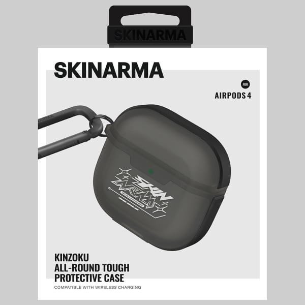 Θήκη SKINARMA Kinzoku για AirPods 4 - Smoky Ανθεκτική Προστασία