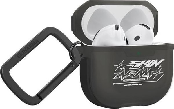Θήκη SKINARMA Kinzoku για AirPods 4 - Smoky Ανθεκτική Προστασία