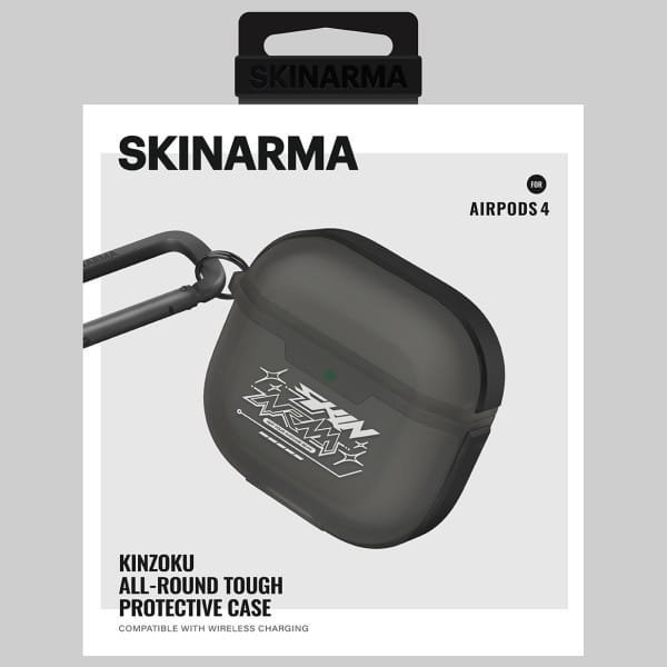 Θήκη SKINARMA Kinzoku για AirPods 4 - Smoky Ανθεκτική Προστασία