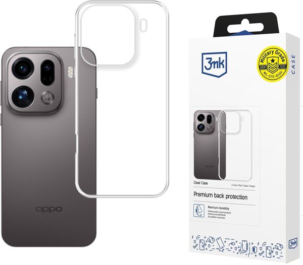 Etui 3MK Clear Case do Oppo Find X9 Pro
