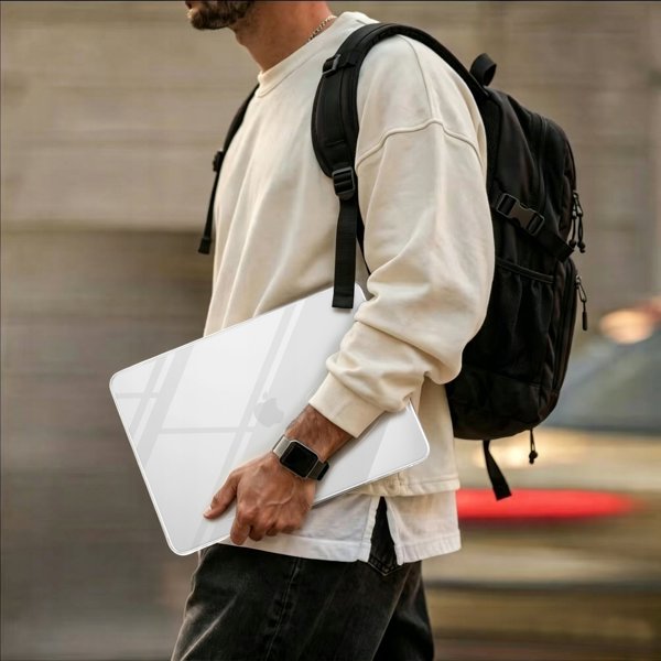 Θήκη Tech-Protect Softshell για MacBook Air 15" (M2/M3/M4/M5 2023-2026), Crystal Clear