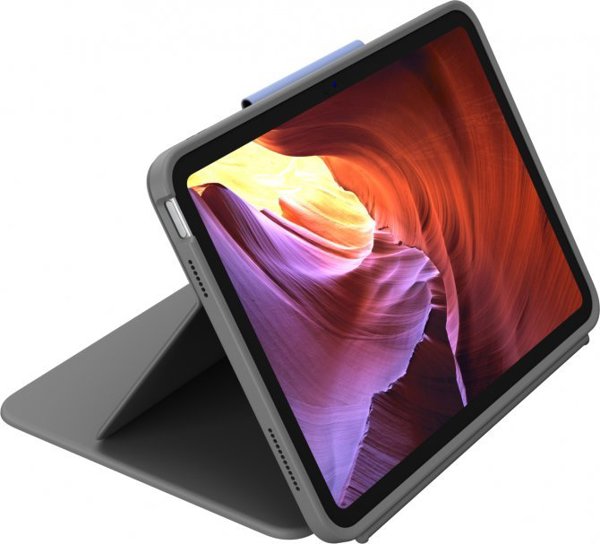 Logitech Rugged Folio Θήκη για Tablet με Πληκτρολόγιο QWERTZ Swiss, Γκρι