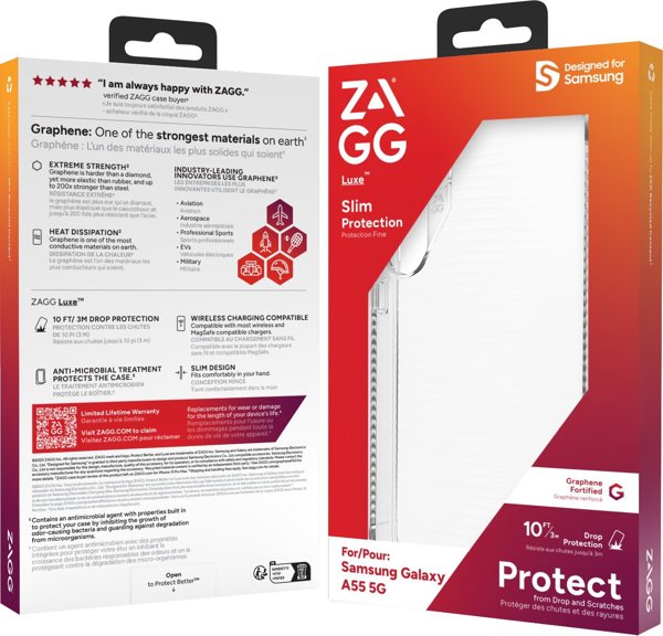 Θήκη ZAGG Luxe για Samsung Galaxy A55 διαφανής/clear