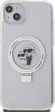 Θήκη Karl Lagerfeld KLHMP15SHMRSKCH Apple iPhone 15 / 14 / 13 σκληρή θήκη με βάση δαχτυλιδιού Karl&Choupettte MagSafe λευκό