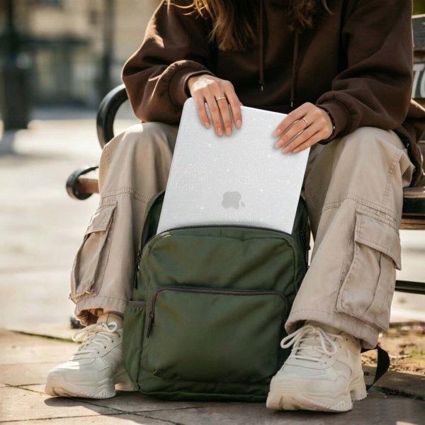 Θήκη Tech-Protect Smartshell για MacBook Air 13" (2026) - Glitter Clear