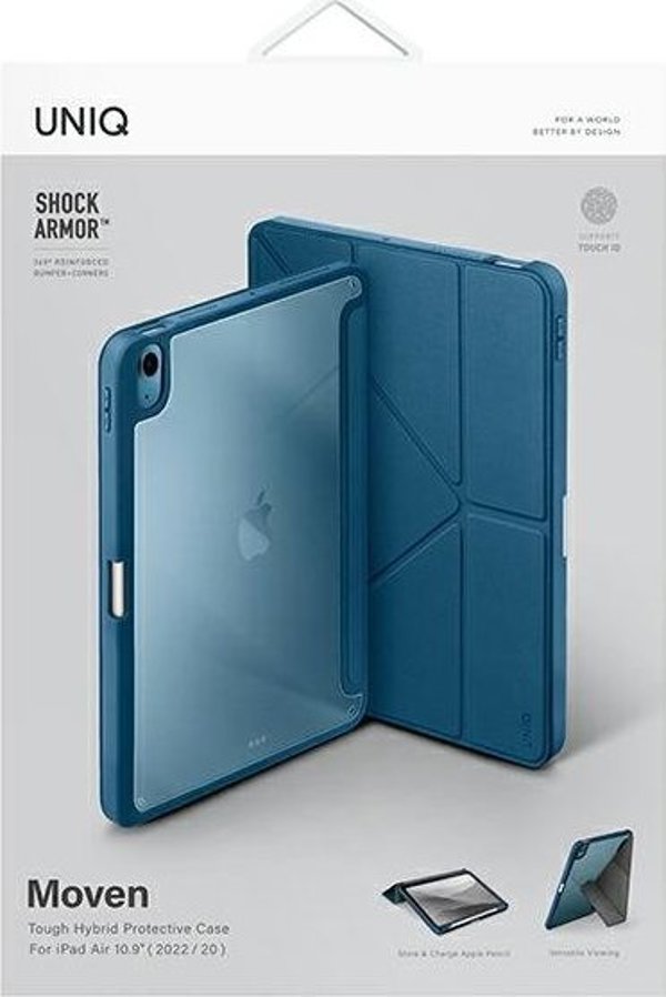 Θήκη για tablet Uniq UNIQ θήκη Moven iPad Air 10.9 (2022/2020) Αντιμικροβιακή μπλε/carpi blue
