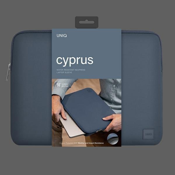 Uniq Torba Cyprus Θήκη Laptop 14" Αδιάβροχη από Νεοπρένιο - Abyss Blue