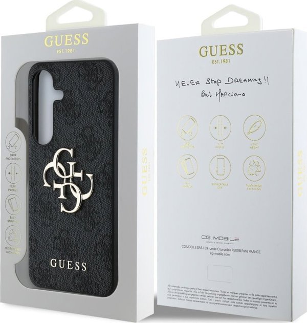 Θήκη Guess Big 4G Logo Classic Logo για Samsung Galaxy S25 μαύρο