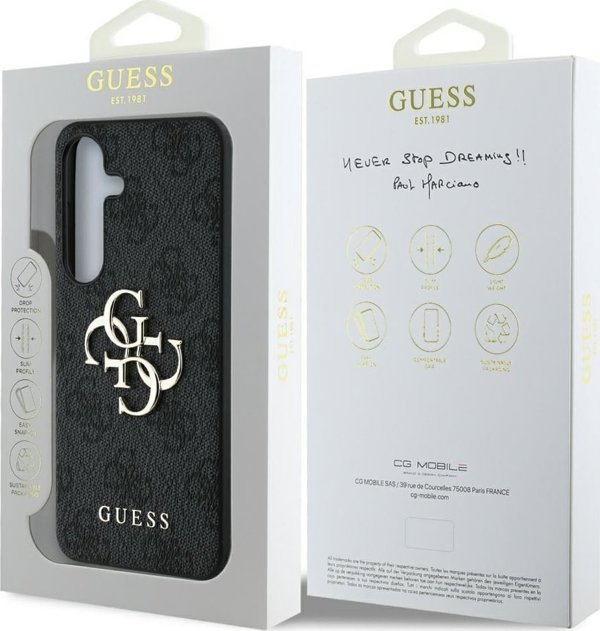 Θήκη Guess Big 4G Logo Classic Logo για Samsung Galaxy S25 μαύρο