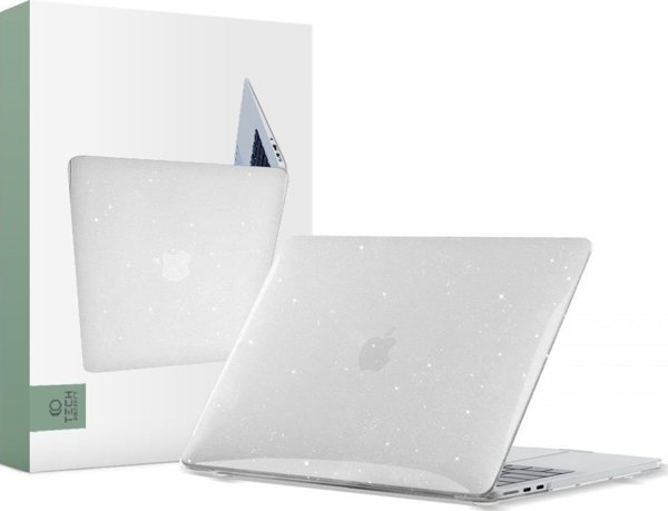 Tech-Protect Smartshell Θήκη για MacBook Air 13" 2022, Glitter Clear, Ανθεκτικό Προστατευτικό Κάλυμμα