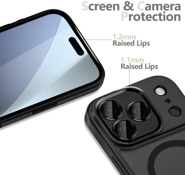 Θήκη Tech-Protect MagCam MagSafe για Apple iPhone 17 Pro Matte Black
