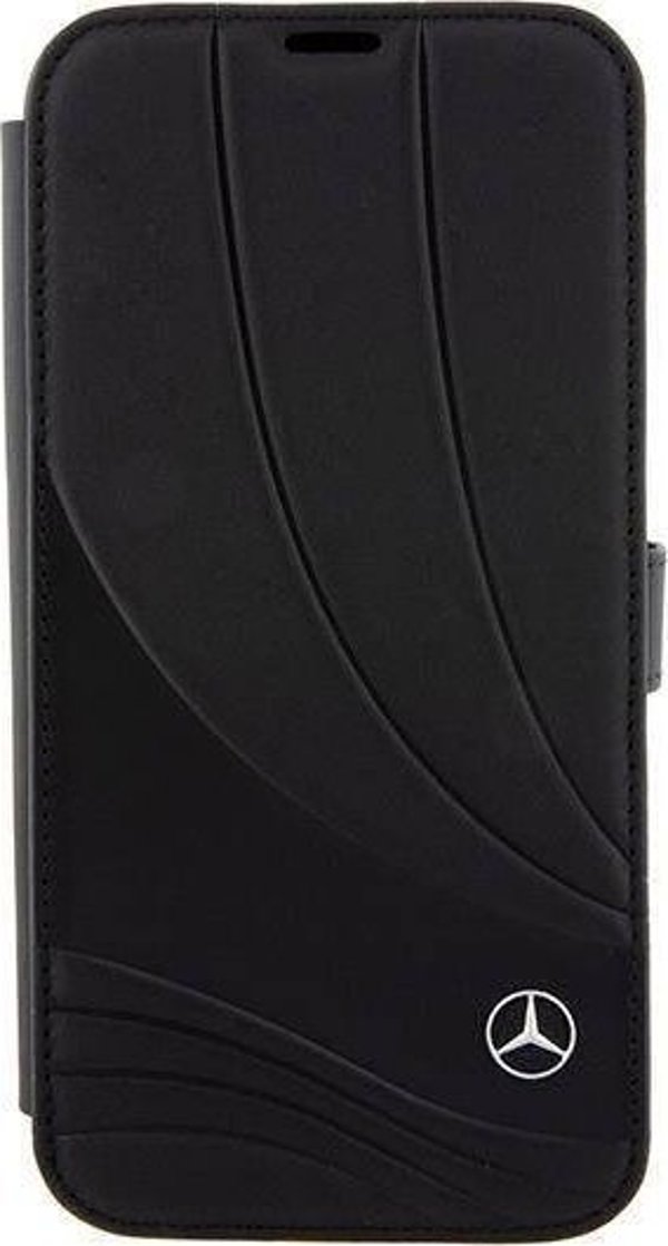 Etui Mercedes MEBKP15L8ROLK Apple iPhone 15 Pro θήκη βιβλίου Δερμάτινο Κύμα Μαύρο