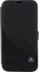 Etui Mercedes MEBKP15L8ROLK Apple iPhone 15 Pro θήκη βιβλίου Δερμάτινο Κύμα Μαύρο