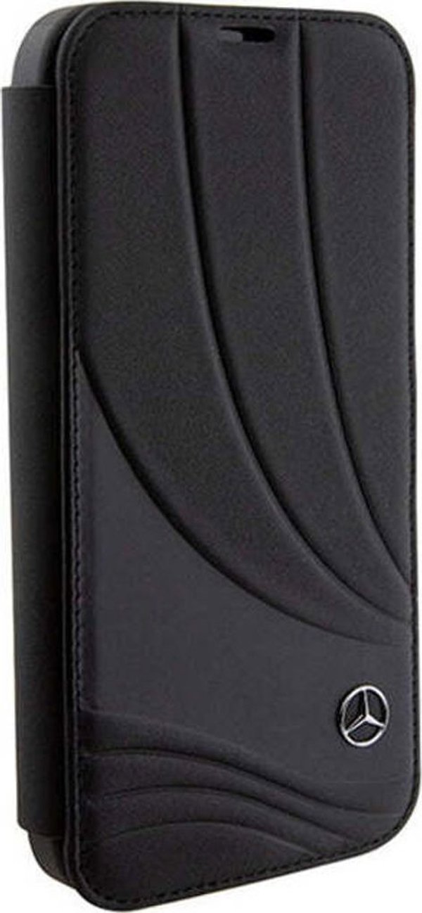 Etui Mercedes MEBKP15L8ROLK Apple iPhone 15 Pro θήκη βιβλίου Δερμάτινο Κύμα Μαύρο