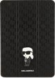 Etui na tablet Karl Lagerfeld Etui Karl Lagerfeld KLFC10SAKHPKK Apple iPad 10.2 2019/2020/2021 (7., 8. i 9. generacji) czarny/black Saffiano Monogram Ikonik Magnet Allover