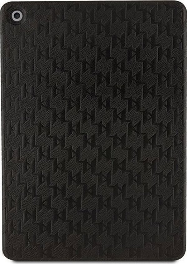 Etui na tablet Karl Lagerfeld Etui Karl Lagerfeld KLFC10SAKHPKK Apple iPad 10.2 2019/2020/2021 (7., 8. i 9. generacji) czarny/black Saffiano Monogram Ikonik Magnet Allover