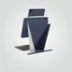 Θήκη AMAZINGTHING Matte Pro Mag Folio με βάση για iPad Air M3 13" μπλε