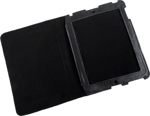 Quer Θήκη για Apple iPad 3, Δερμάτινη, Μαύρο Χρώμα