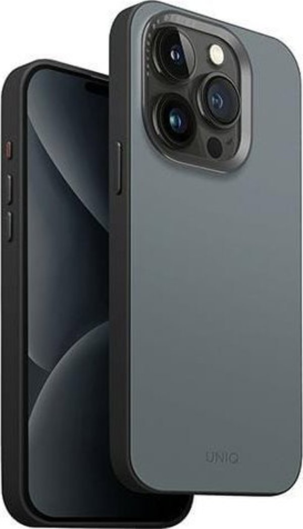 Θήκη UNIQ Lyden DS Apple iPhone 15 Pro Magclick Charging μπλε-μαύρο/πλυμένο μπλε-μαύρο