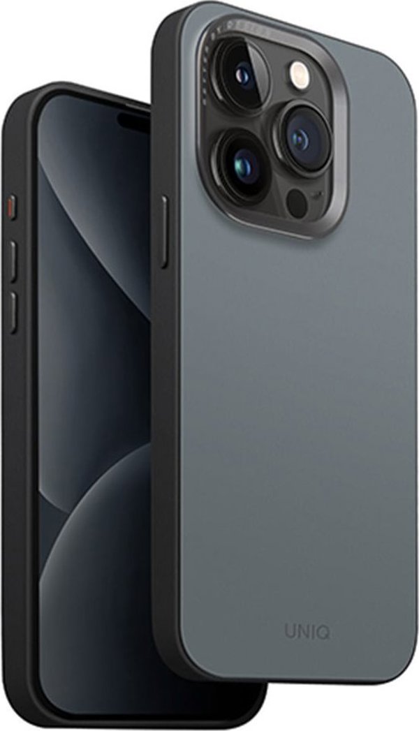 Θήκη UNIQ Lyden DS Apple iPhone 15 Pro Magclick Charging μπλε-μαύρο/πλυμένο μπλε-μαύρο
