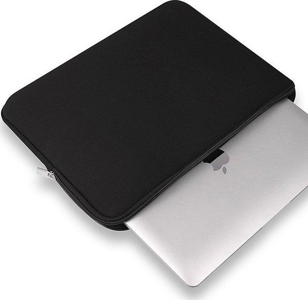 Hurtel Θήκη Laptop 14'' Neoprene, Αδιάβροχη Τσάντα Υπολογιστή με Φερμουάρ, Μαύρο