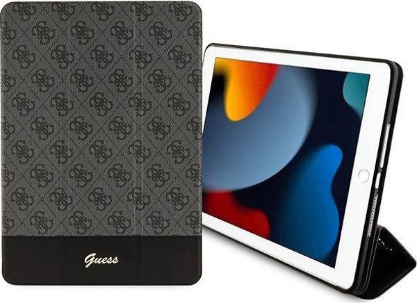 Etui na tablet Guess Etui GUFC10PS4SGK Apple iPad 10.2 2019/2020/2021 (7., 8. i 9. generacji) czarny/black 4G Stripe Allover